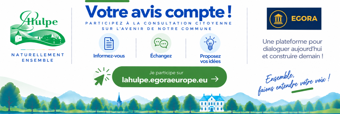 Egora est ouverte : à vous de participer à l’avenir de La Hulpe !