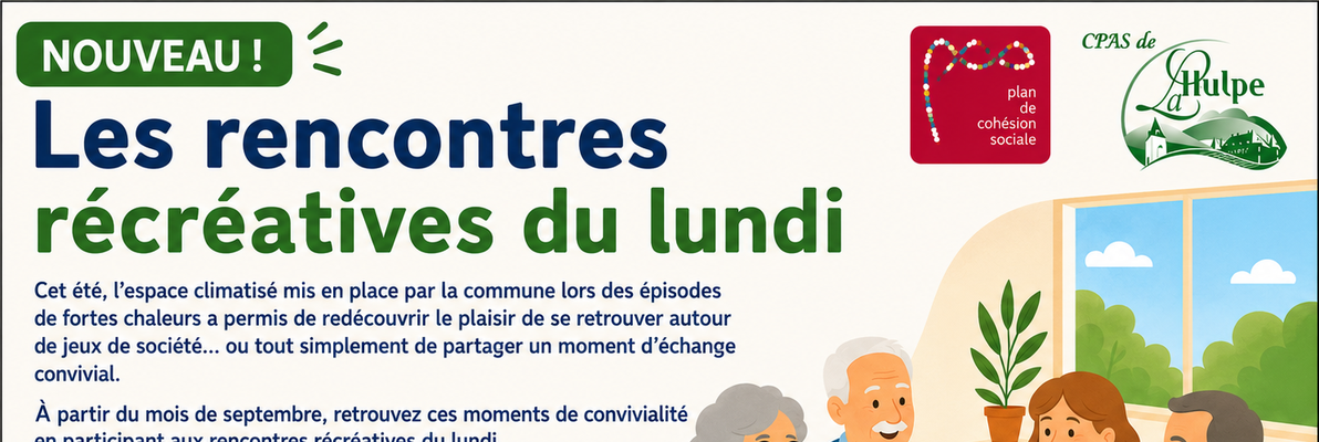 Les rencontres récréatives du lundi